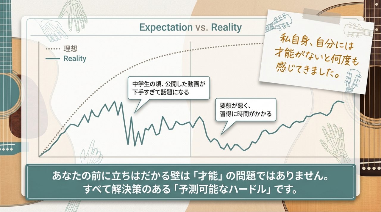 理想と現実のギャップ。壁は才能の問題ではなく、すべて解決策のある「予測可能なハードル」です