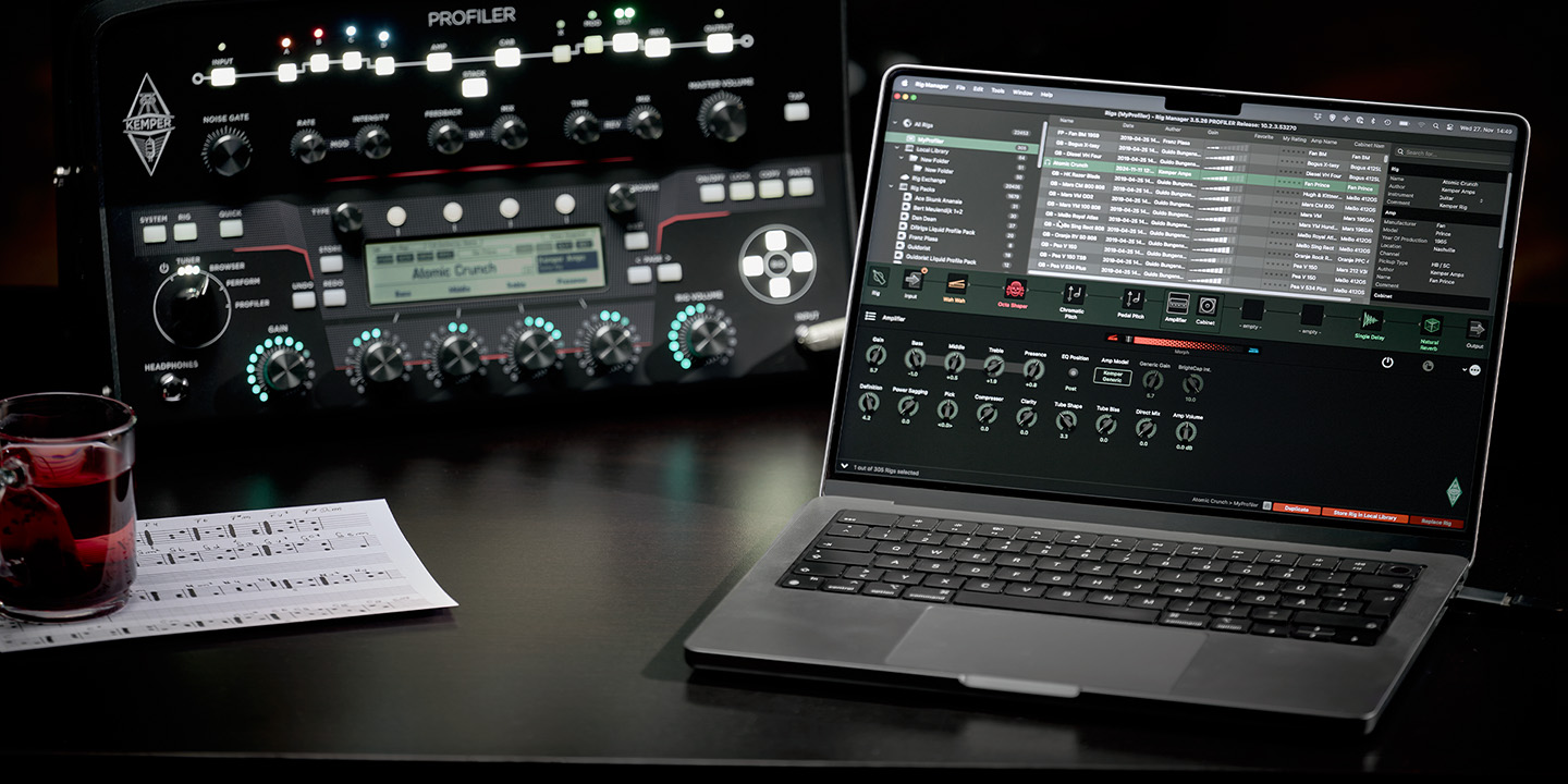 Kemper mkⅡのエフェクトシステム画面