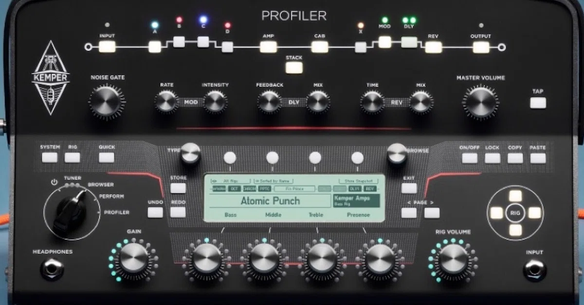 Kemper mkⅡでアンプをプロファイリングしている様子