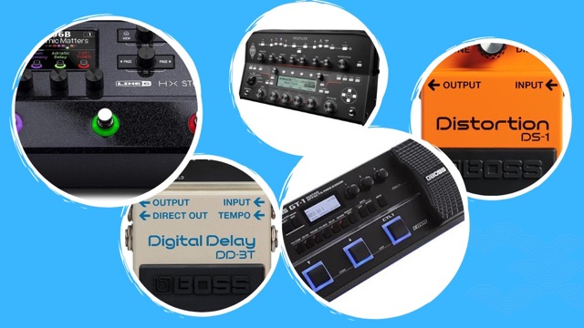 3種類のエフェクター比較 - コンパクト、マルチ、アンプシミュレーター