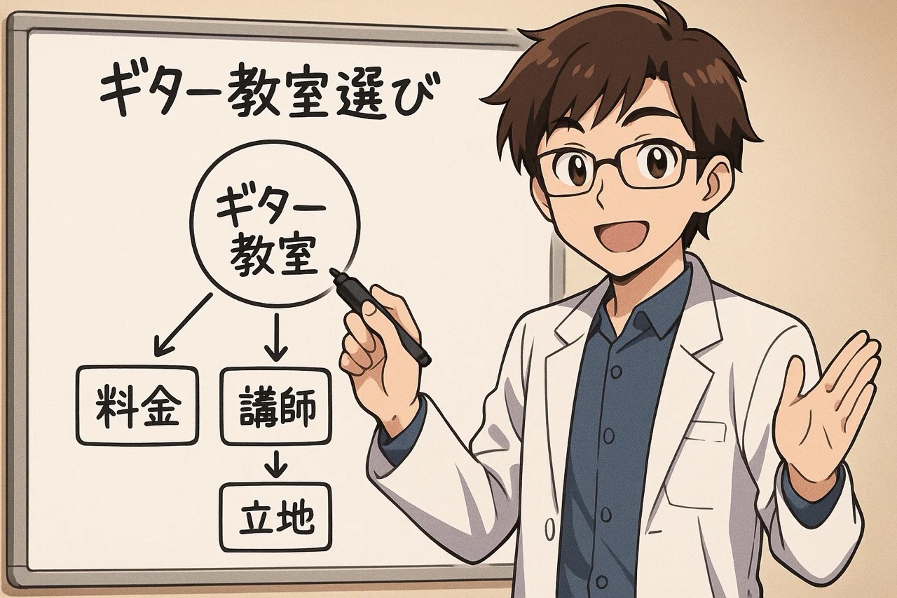 ギター教室の選び方を解説するイメージ画像